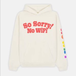LIMITED EDITION MADHAPPY SO SORRY NO WIFI HOODIE OVERSIZED FIT